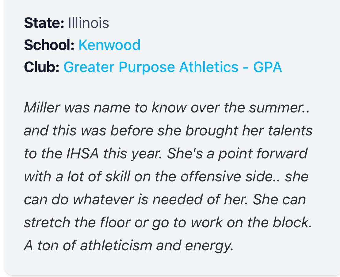 BleedGbb's tweet photo. ‘26 Wing @ValenciaMiller_ full game will be on display @ChiEliteClassic this Sunday!
@BroncoSociety @KenwoodSports https://t.co/M2PJ5k1mSS