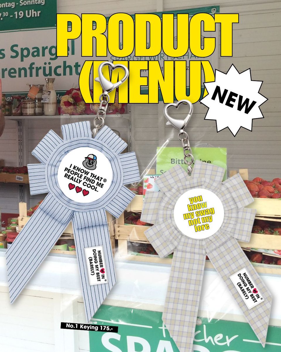 update! 🗣️🗣️ 

พวงกุญแจNo.1  ตอนนี้สินค้ายังไม่พร้อมวางจำหน่ายที่หน้าบูธ #yoloartfest2025 นะค้าา จะพร้อมวางขายอีกครั้งช่วงเย็นๆเลยค่าา ต้องขออภัยคุณลูกค้ามากๆเลยค่ะ 

แต่! จะมีเปิดวางขายรอบออนไลน์แน่นอนงับบ พร้อมจัดส่งให้ฟรีทุกออเดอร์🥹🥹🥹