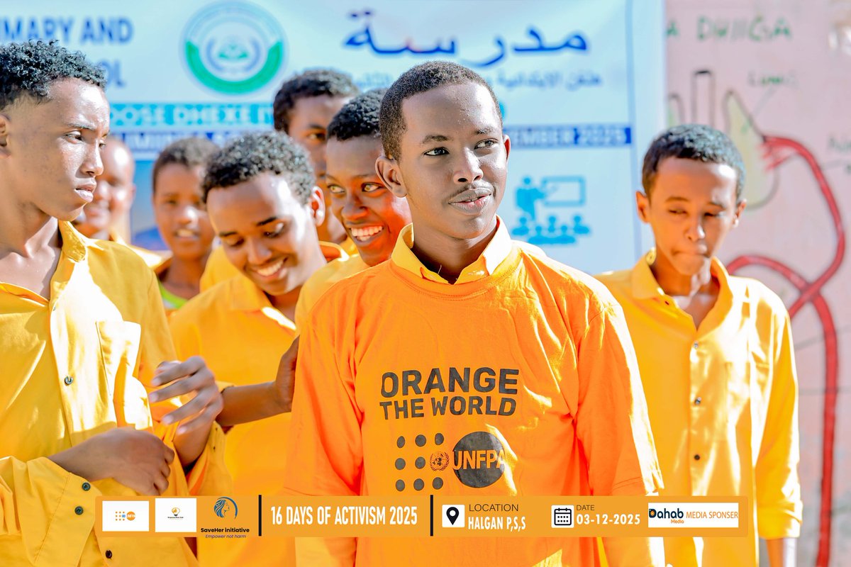 EmpowerRisehub's tweet photo. We visited Halgan Primary &amp; Secondary School on 3 Dec, engaging students (Std 8–Form 4) in open conversations on FGM, GBV &amp; digital safety.
Funded by @UNFPA_SOMALIA implemented by EmpowerRise Hub under #16Days.
Youth voices matter. 
#EndFGM #StopGBV #DigitalSafety #EmpowerRiseHub https://t.co/0GE7vAfCcF