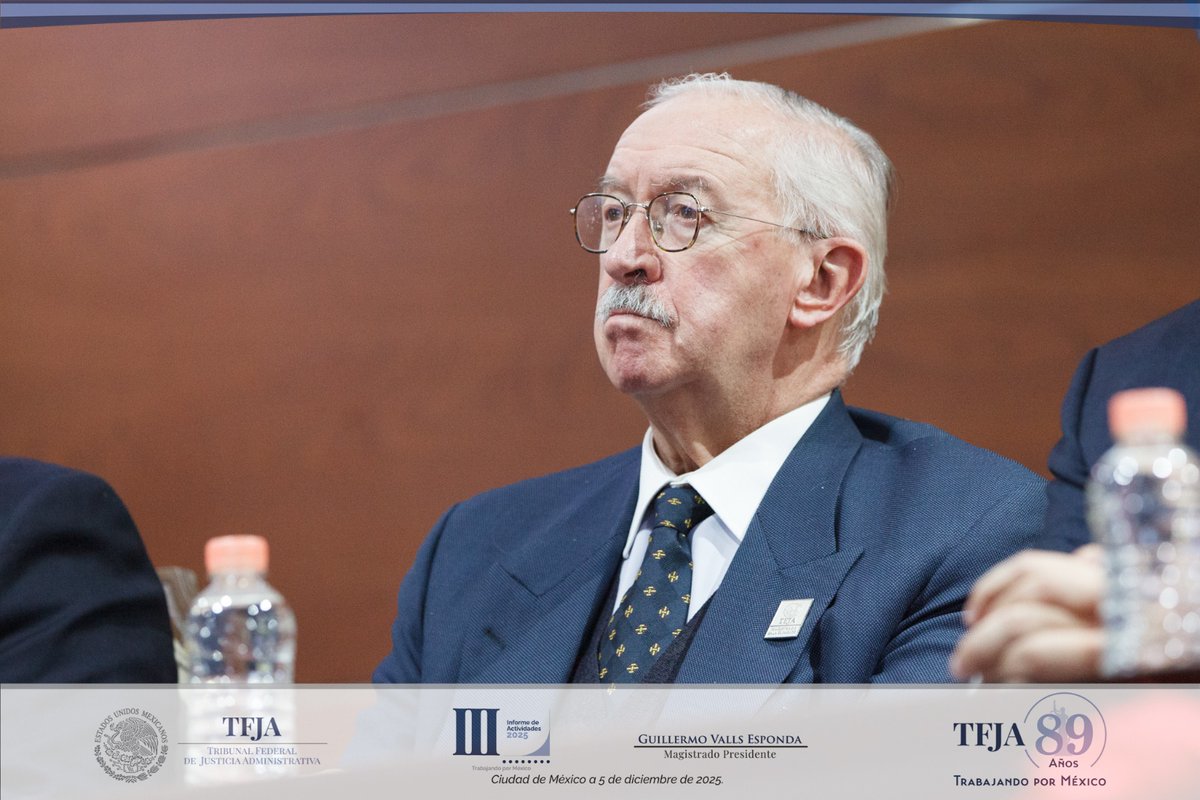 TFJAMexico's tweet photo. La Sala Superior se encuentra completa por primera vez desde 2016, fortaleciendo el trabajo colegiado. En el trienio, el Tribunal mantuvo un alto estándar jurídico: alrededor del 95% de sus sentencias fueron confirmadas por el Poder Judicial. https://t.co/stNmqKU4V2