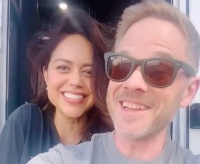 Jamie9249132055's tweet image. BTS photos of Shawn Ashmore and Alyssa Diaz (Wopez-The Rookie)
