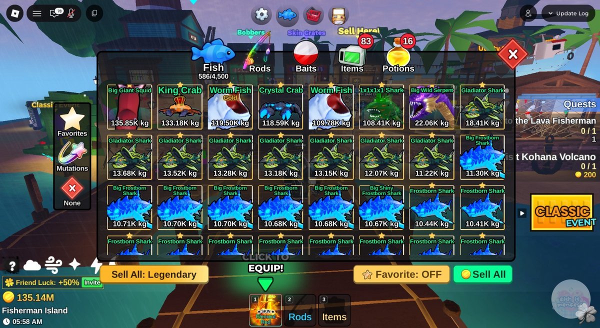 FISH IT FESS ‼️ WTT CANTUMIN UNAME tweet media