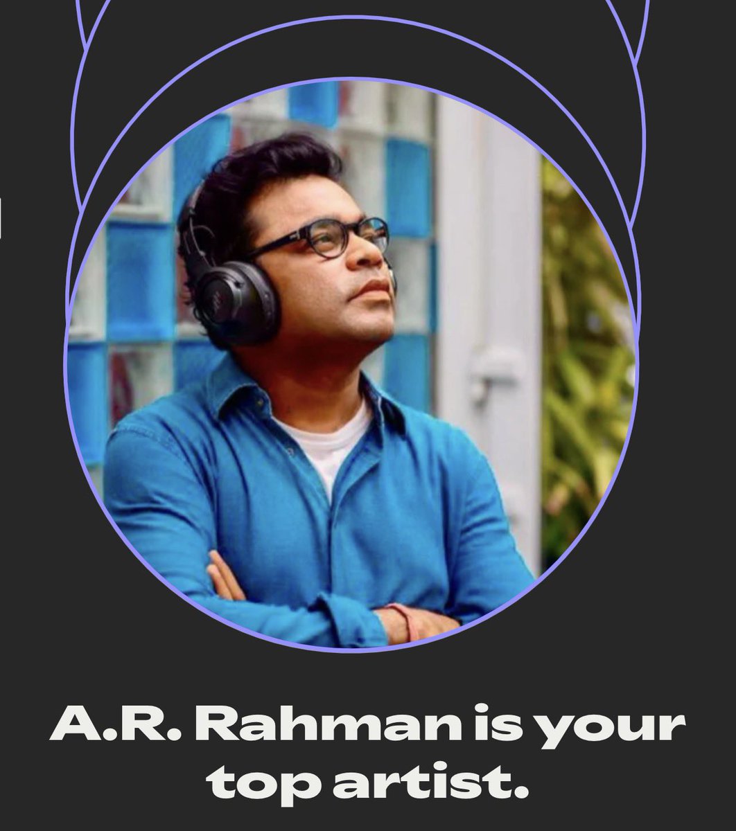 weirdodan's tweet photo. #ARRahman #ARR #Vaisagh #Pritam
Top 3 Artists in my #SpotifyWrapped this year #SpotifyWrapped2025 https://t.co/wEnoNtJxam