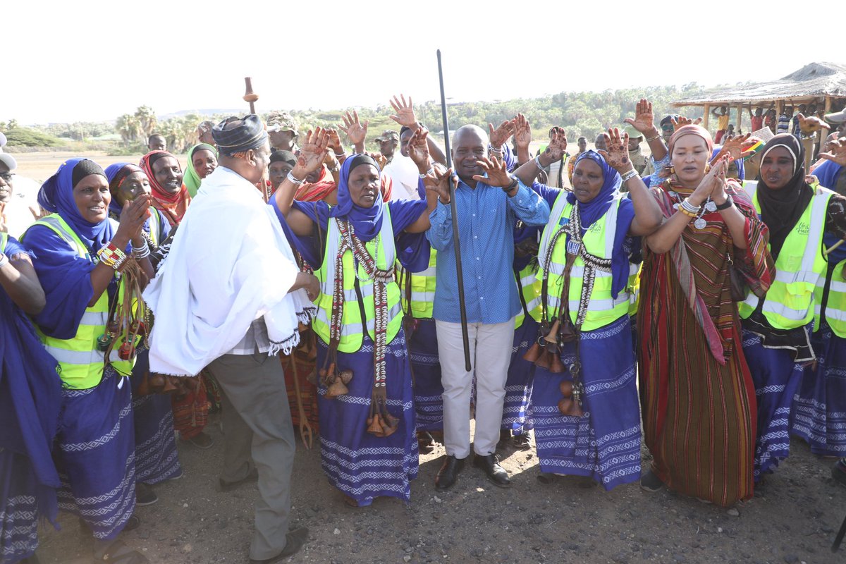 Honoured to receive H.E. Prof. <a href="/KindikiKithure/">Kithure Kindiki</a> , Deputy President of Kenya, as he arrives in Loiyangalani for the closing of the 14th Marsabit–Lake Turkana Cultural Festival. A proud moment highlighting national support for peace, heritage and development.