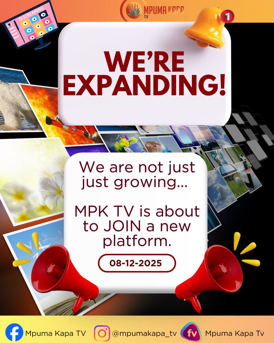 🛑 BIG REVEAL Loading… Day 3

The countdown is getting hotter! 🔥

We’re inching closer to something MASSIVE - a new platform that will expand our reach! 👀✨🤩

#BigRevealSoon #Announcement
#TakeAGuess #MpumaKapaTV #DSTV260 #TheWindowToTheEasternCape