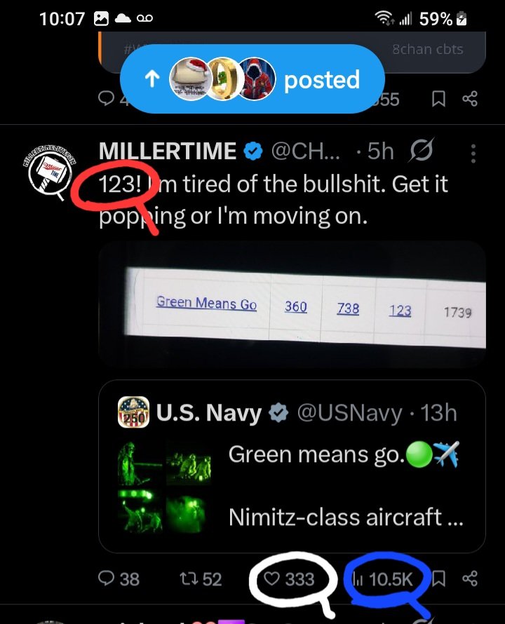 DeanDavis33's tweet image. 1️⃣0️⃣5️⃣ #OneZeroFive 
1️⃣2️⃣3️⃣ #OneTwoThree 
🎰 #WhatAreTheOdds 🪽
3️⃣3️⃣3️⃣ #ThreeThreeThree