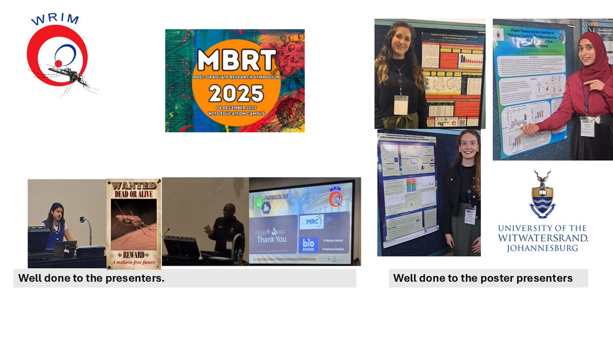 Wits Research Institute for Malaria (WRIM) tweet media