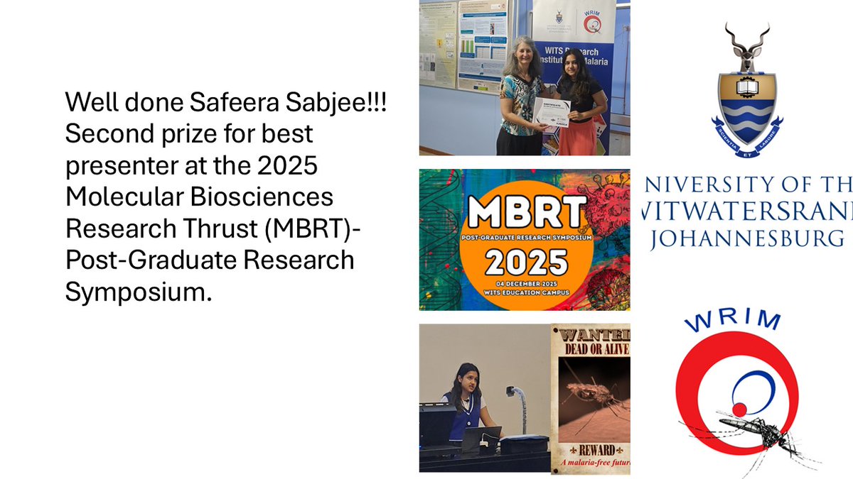 Wits Research Institute for Malaria (WRIM) tweet media