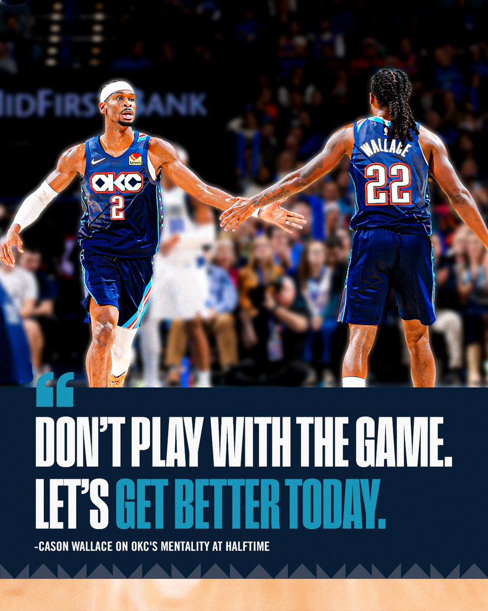 okcthunder's tweet photo. One goal: to get better 💼 https://t.co/6utXtCOgLM
