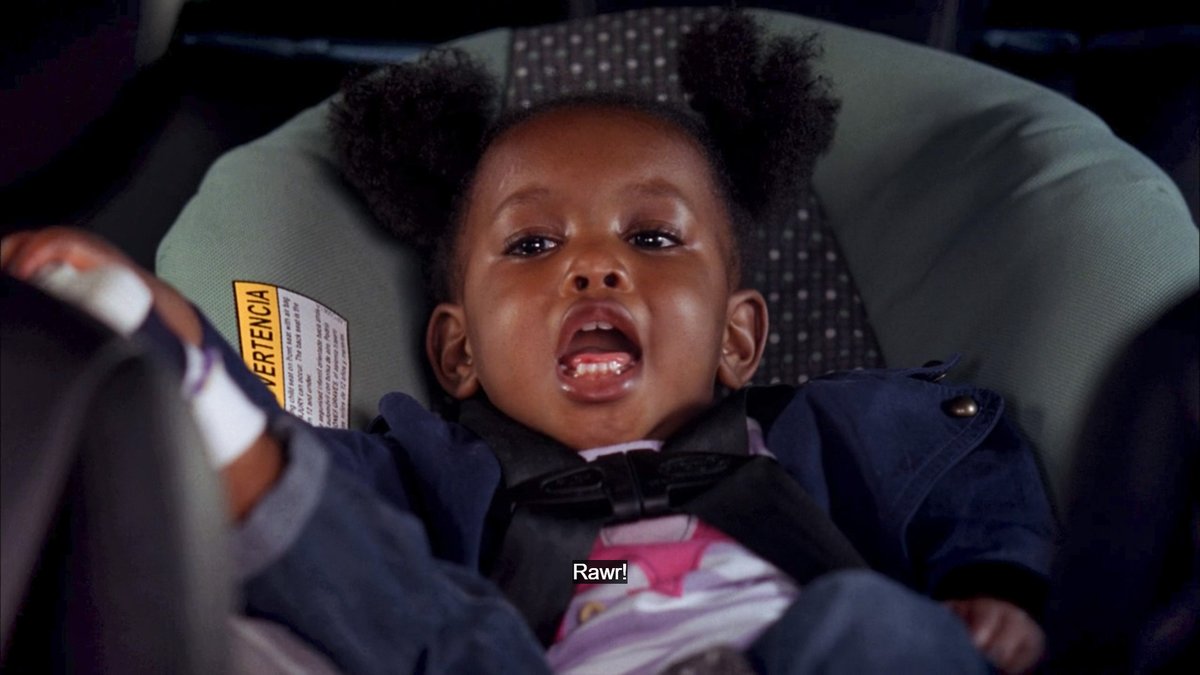 postitMD's tweet image. "rawr!" 

"good, zola. rawr. that's what a lion says... is that a...?"

"that's a lion" 
#merder #greysanatomy