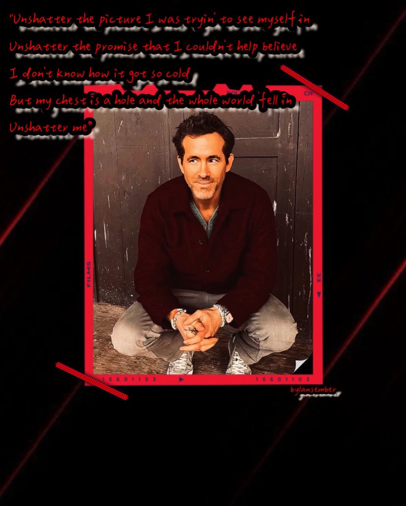 Emberburning's tweet image. Song: Unshatter by @linkinpark 
Edit Title: Picture I See Myself In
@VancityReynolds