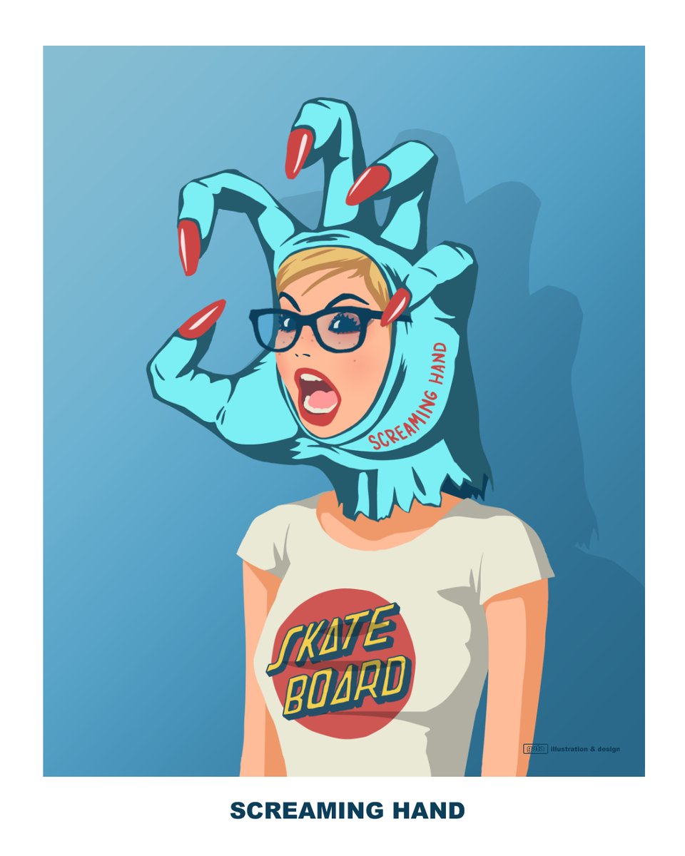 ファンアートです🥰 作品タイル 「SCREAMING HAND」（叫ぶ青い手