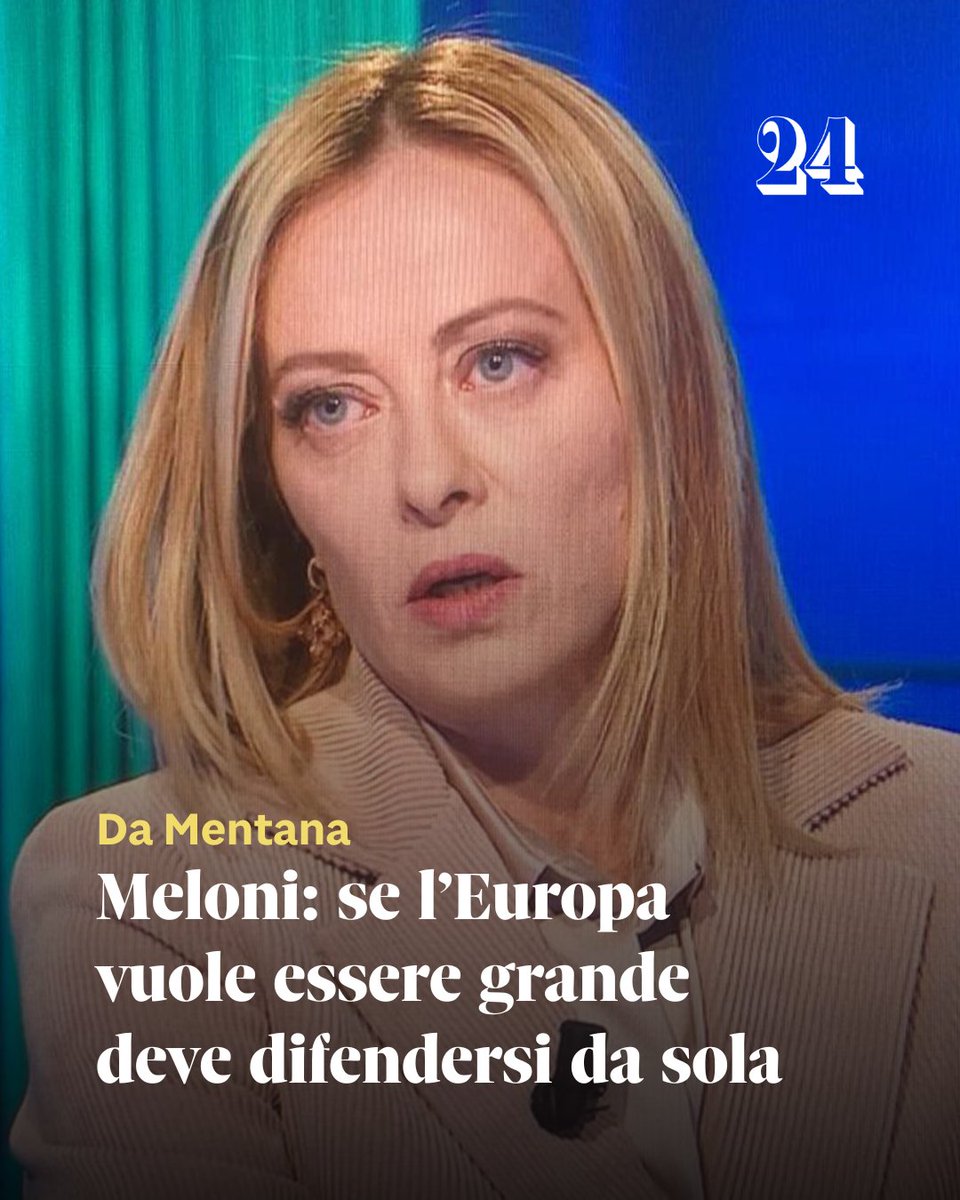 sole24ore's tweet image. ➡️ Leggi l'articolo: ilsole24ore.com/art/meloni-non…

#Meloni #Mentana #Europa #IlSole24Ore