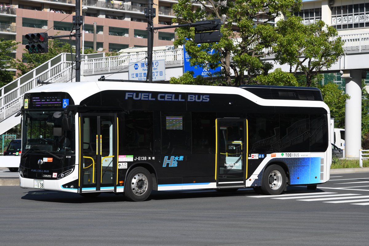 2023/5 都営バス J-E138 足立230う138(有明) トヨタZBC-MUM1NAE. 有明