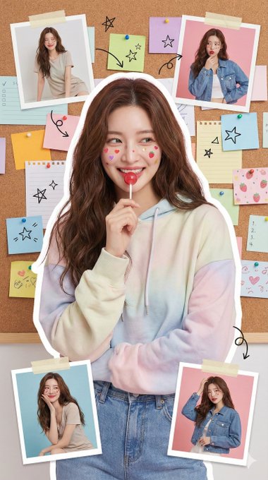 Playful Stylish Portrait Collage