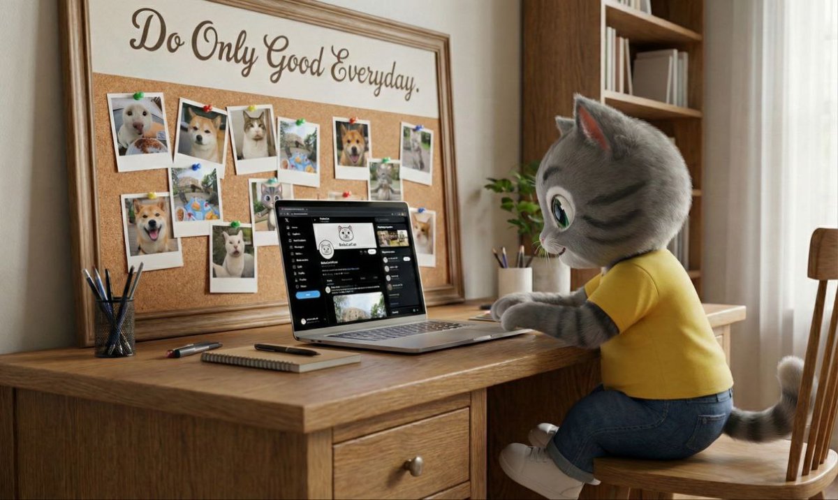 Happy birthday to Dogecoin!

Boba Cat was inspired by the spirit behind $DOGE
Do Only Good Everyday.
From helping pet shelters to creating real-world impact, our community shows what crypto can stand for.