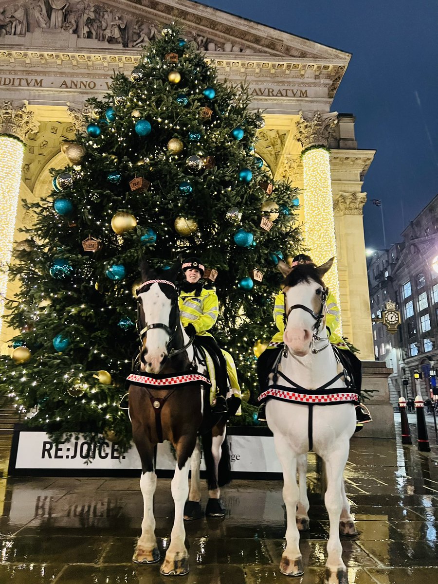 CityHorses's tweet image. #PHNegus &amp;amp; #PHGilbert we’re out and about engaging with the public last night in @cityoflondon @CityPolice