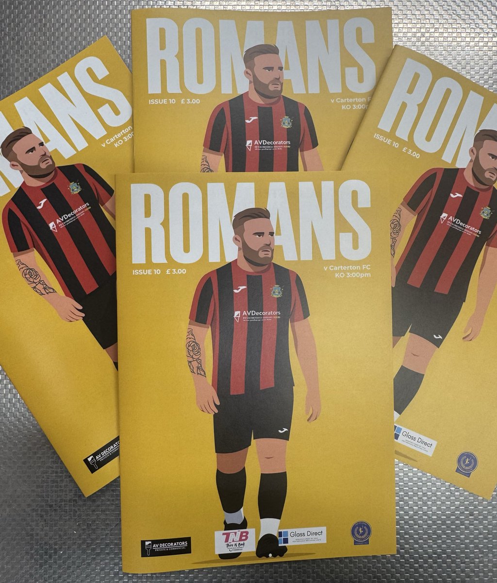 AlcesterTownFC's tweet image. 𝗠𝗔𝗧𝗖𝗛𝗗𝗔𝗬 𝗣𝗥𝗢𝗚𝗥𝗔𝗠𝗠𝗘

The Romans printed Matchday Programmes will be sold this afternoon at Stratford Road. 

Make sure to pick yours up! ❤️🖤