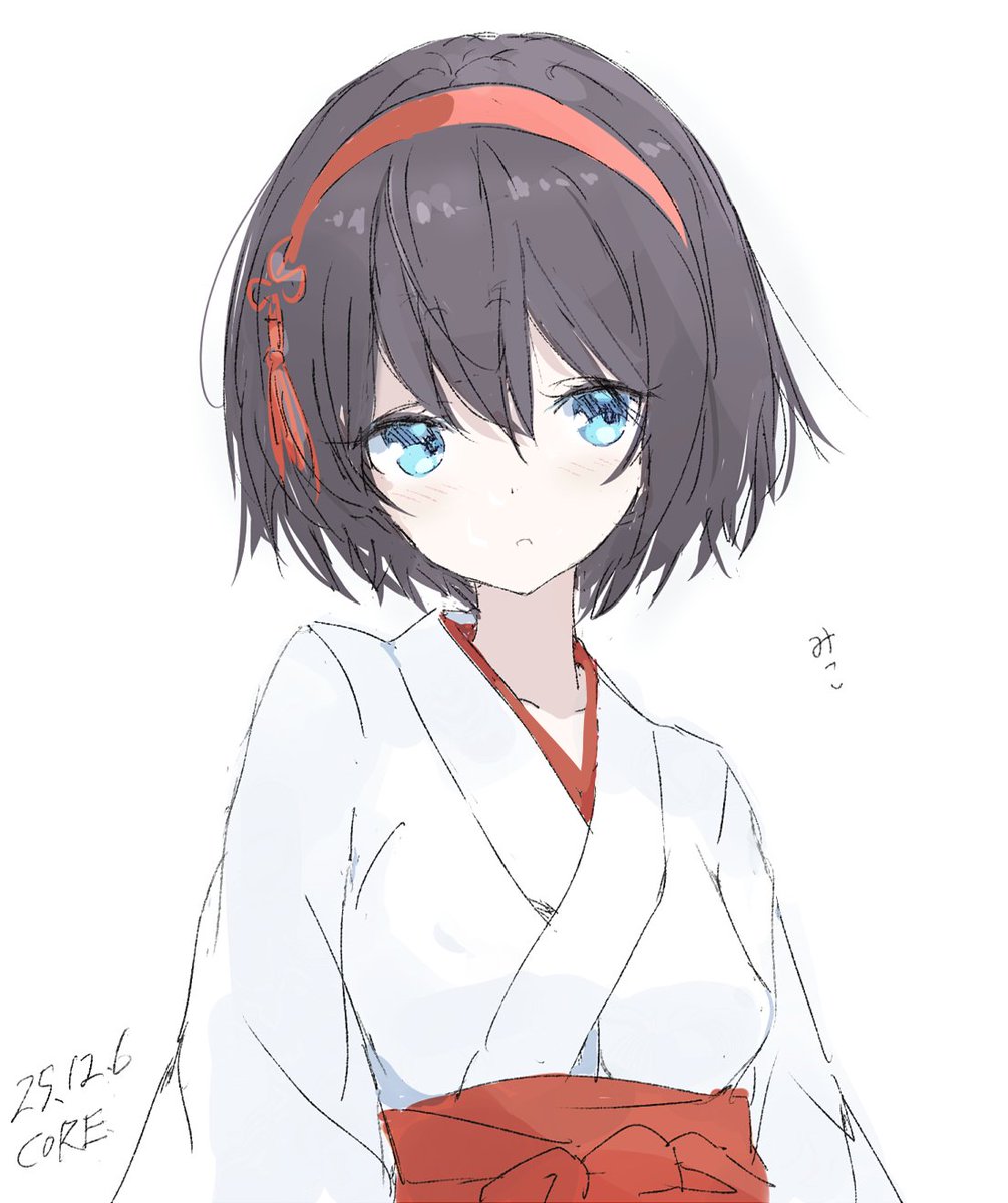 「巫女服rkgk少女」|COREのイラスト