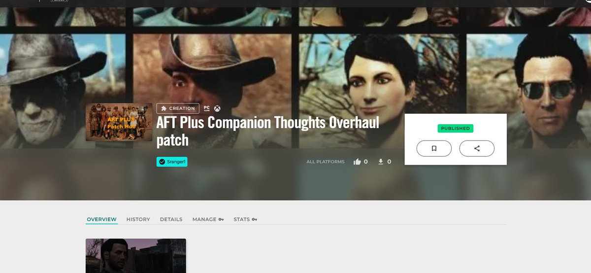 srangermods's tweet photo. I just uploaded a lot of my mods onto https://t.co/UglO9eNJ4g for Xbox players to enjoy! Latest console supported verof AFT Plus (v3.05) is now available for Xbox, &amp; a host of patches for it (SS2 &amp; more!) You can find all of these here https://t.co/Q2q1SVZAjx
#fallout4mods #fo4 https://t.co/5EqJTEv5z3