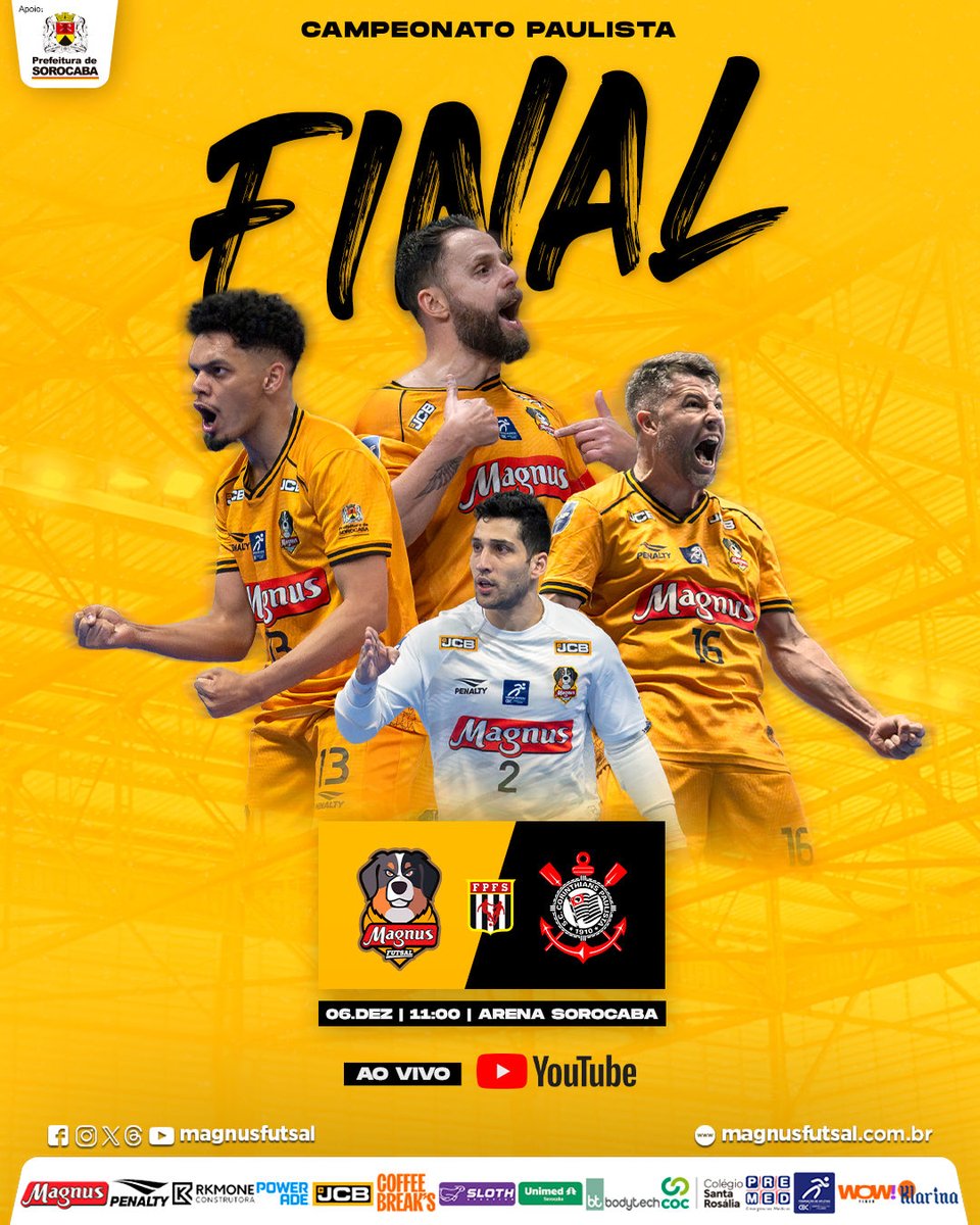 Hoje tem clássico contra o Corinthians na final do Paulistão!