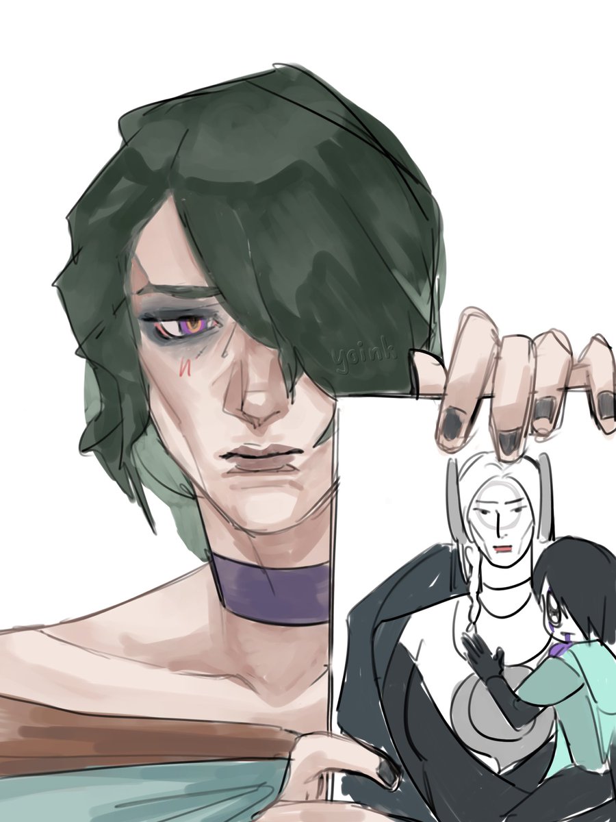 Aphelios and his protective twin sister by depressed ionian artist

#Hwei #Aphelios #Alune #LeagueOfLegends