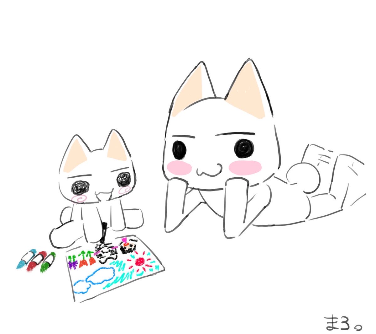 「白です」売れました！どこでも一緒❢黒トロといっしょ❣️ こトロとトロ🖍️🖼️ #どこでもいっしょ #トロ