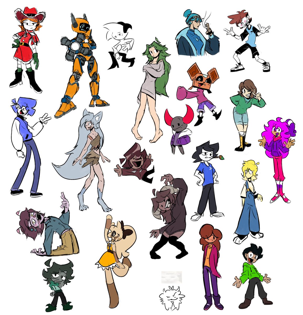 Dibujé a algunos OC de mis amigos y pues, si los ven espero les guste xd... (ignoren a los dos randoms que están arriba a la izquierda)

Sinceramente me hubiera gustado darles algo mejor, pero lastimosamente no ando con tanto tiempo... +