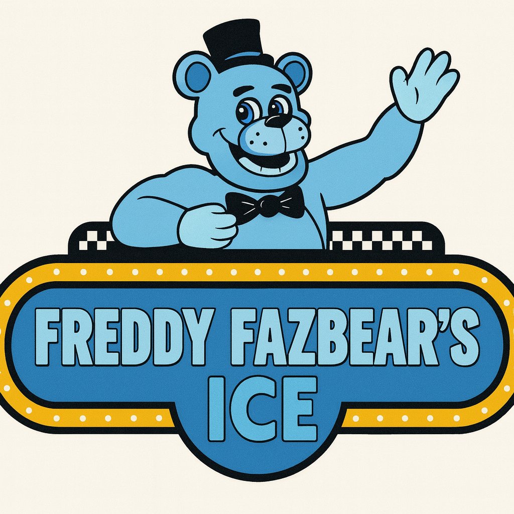 letailblade's tweet photo. New logo Freddy Fazbear's Ice 
#FNAFMovie #fnaf #FiveNightsAtFreeddys https://t.co/wWhsJGUcif