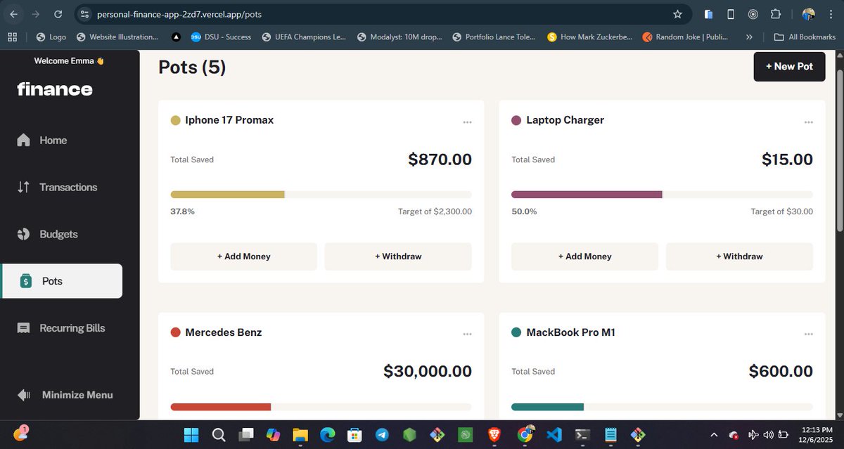 scripter_js's tweet image. Just launched the personal finance app 🥳🚀
Built over 25 days of consistent work.

- Live: personal-finance-app-2zd7.vercel.app
- Code: github.com/abubakar-sadiq…
- Idea/design by @frontendmentor