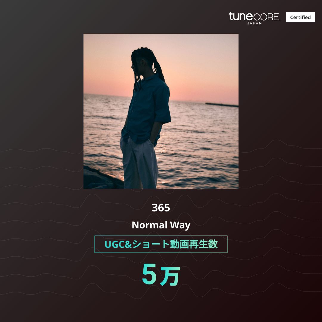 normalway08's tweet photo. Normal Wayで5万回いったと思ったら「365」だけでも5万回いってた！ありがとうございます🙇‍♀️🙇‍♀️
 #TuneCoreアーティストマイルストーン 
@TuneCoreJapan https://t.co/gb2FCZD8Li