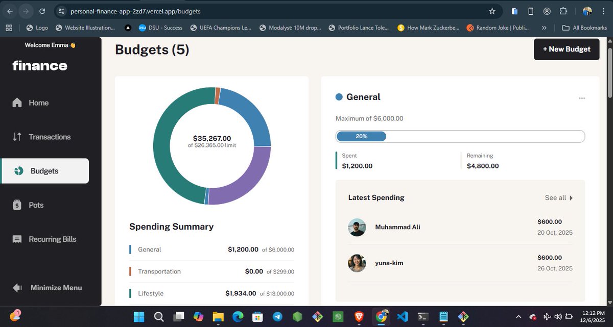 scripter_js's tweet image. Just launched the personal finance app 🥳🚀
Built over 25 days of consistent work.

- Live: personal-finance-app-2zd7.vercel.app
- Code: github.com/abubakar-sadiq…
- Idea/design by @frontendmentor