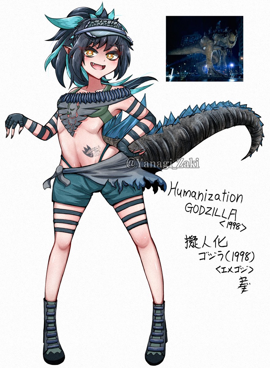 Humanization・GODZILLA(1998)
擬人化・ゴジラ(1998)<エメゴジ>

#ゴジラ