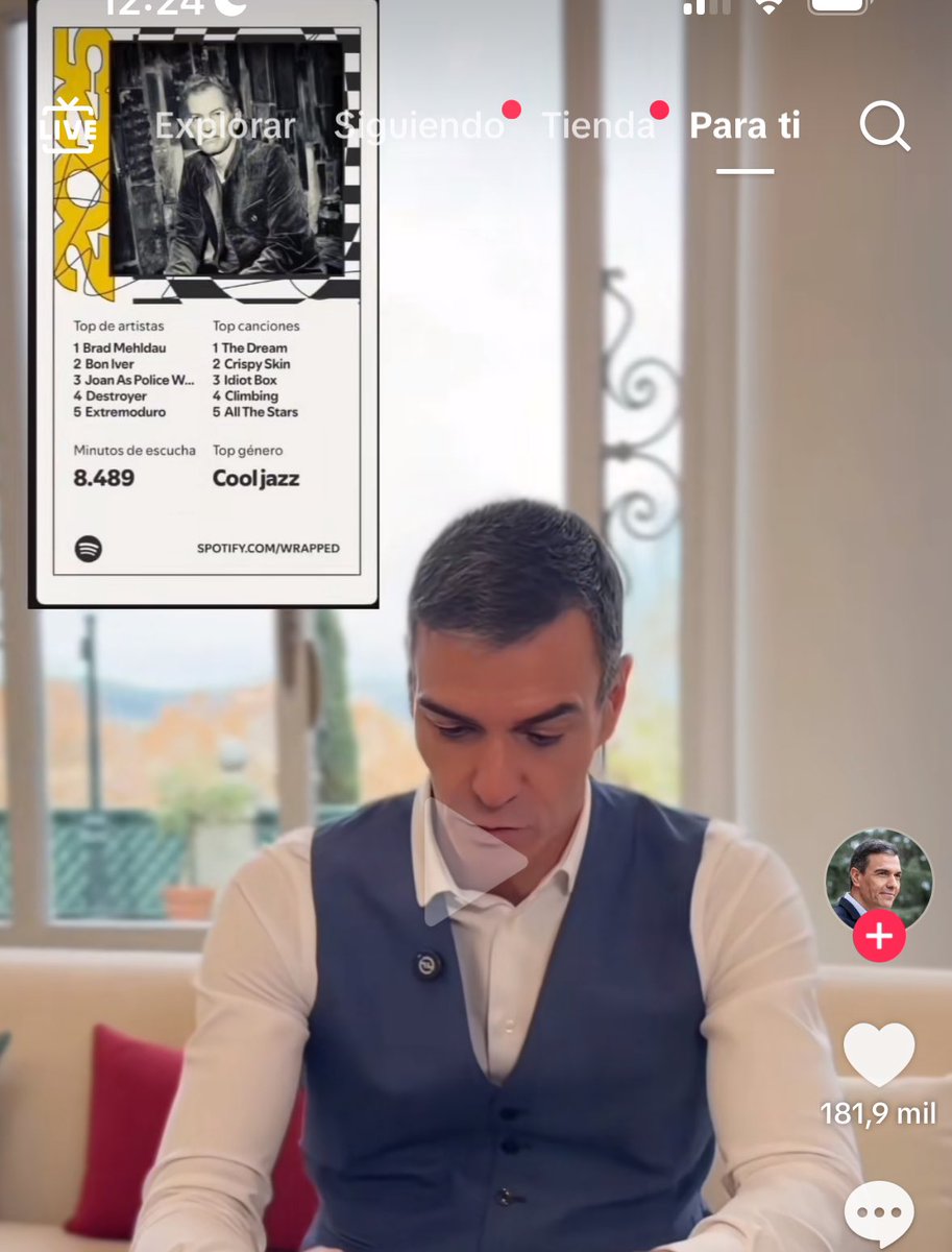 rocio_puente_'s tweet photo. extremoduro en el wrapped del pedro sanchez memeo https://t.co/g3KfJabE3Q