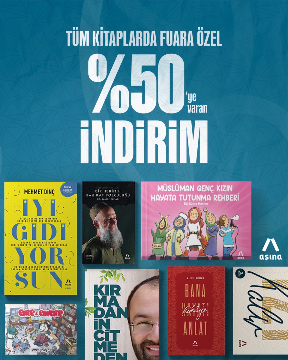 asinakitap's tweet photo. Genç fikirlerin adresi, güçlü kitapların yuvası Aşina Kitap; 6-14 Aralık tarihleri arasında Arnavutköy 1. Kitap Fuarı’nda!
Fuar boyunca tüm kitaplarımız %50 indirimli.
Okuma yolculuğunuza yeni bir durak eklemek için standımıza bekleriz. 📚✨ https://t.co/KATn1LSC4m