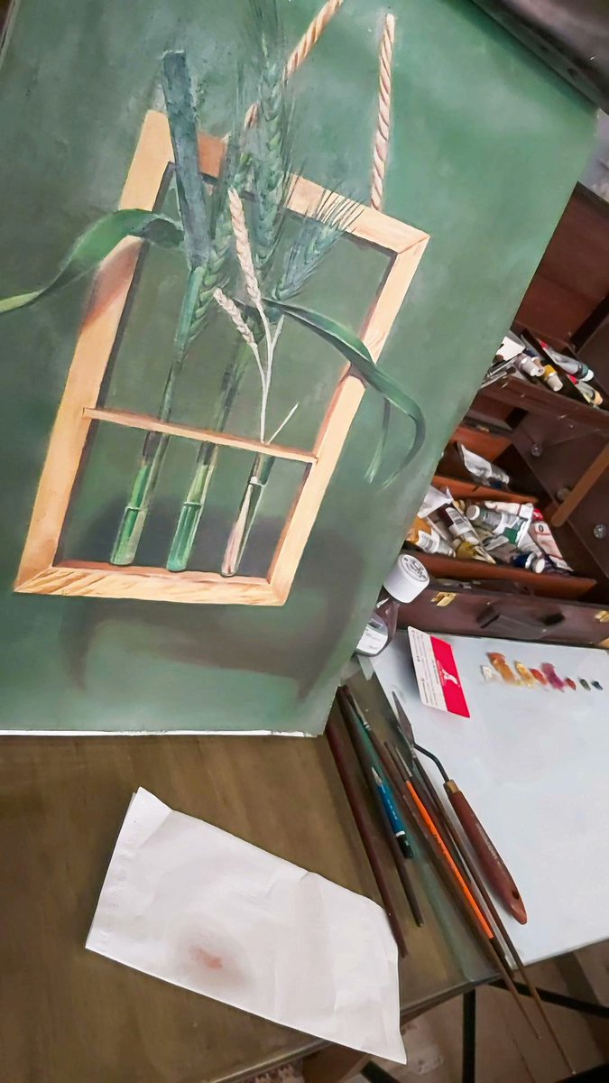 گندم از گندم بروید 
جو زجو
#هنر
#نقاش