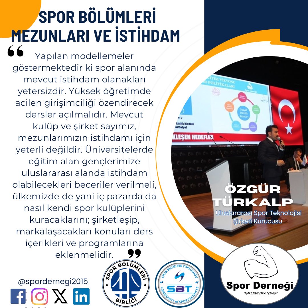 Kamuoyundan gelen yoğun talepler neticesinde üniversite mezunu işsizlik sorunu hakkında yapmış olduğumuz komisyon çalışması sonrasında çözüm önerilerimiz, spor kamuoyuna ilan edilmişti:

spordernegi.org.tr/universitemezu…

Sporda Yapısal Sorunlar Komisyonu
#besyo #sbf #sporbilimleri #işsiz