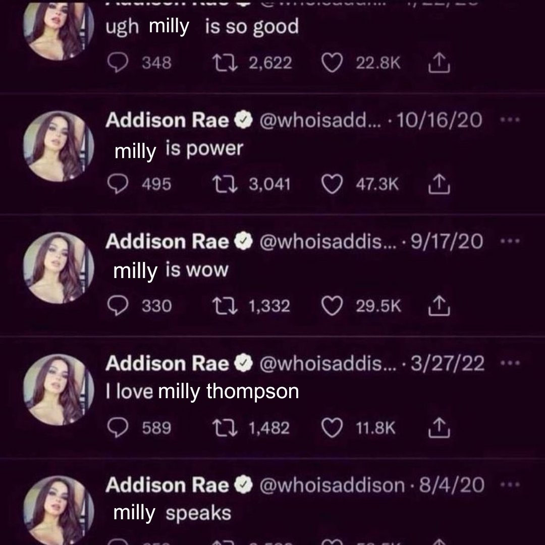 new milly content got me like this