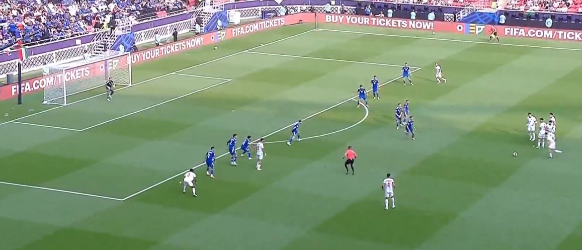 صااااااااااااروخية لا تصد ولا ترد. مهند أبوطه يسجل هدف خارق من مسافة بعيدة لمنتخب الأردن في شباك الكويت 