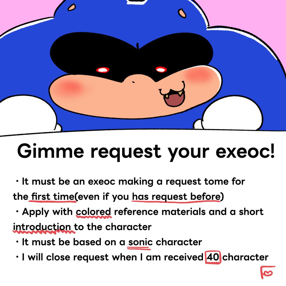 efuchan_oekaki's tweet photo. I'll accept 2nd chibi-nized art request!!!
pls apply and read it!
#sonicexe #chibix #execommunity https://t.co/S4oN8GGEMY