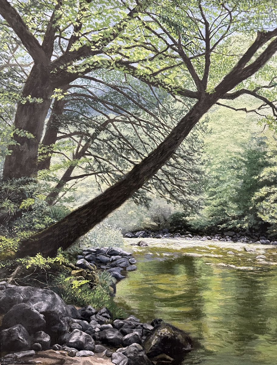 絵を描くのが遅くてなかなか進みませんが、少しずつ前へ〜
#油彩 #oilpainting