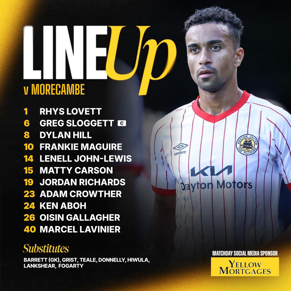 bostonunited's tweet photo. 🔢 A pair of changes for the Pilgrims - with the recalled Lovett and fit-again Aboh replacing Barrett and Teale. 

🤍 Donnelly and Lankshear return to the bench. https://t.co/AB00P6u0iY