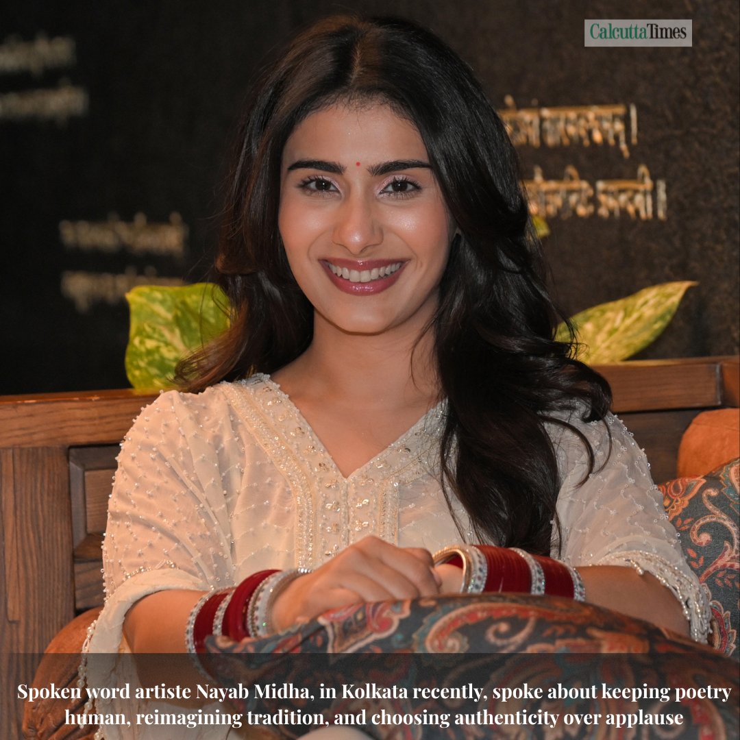 Calcutta_Times's tweet image. Spoken word artiste Nayab Midha on keeping poetry human, reimagining tradition, and choosing authenticity over applause - all while falling a little bit in love with Kolkata.
#NayabMidha #SpokenWord #PoetryCommunity #KolkataArts #Authenticity #PoetLife #CreativeConversations