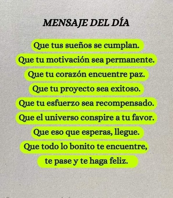 cfavila's tweet photo. Buen día 😊 https://t.co/qRk0p1x1OZ
