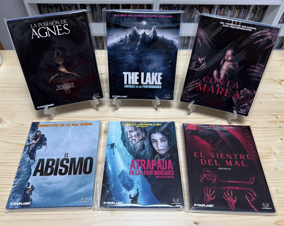 Recibidas las novedades de este mes de <a href="/FilmsGabita/">Gabita Barbieri Films</a>, todas con su slipcover limitado y numerado, y listas para marcarnos un par de buenas maratones nocturnas 💿🍿