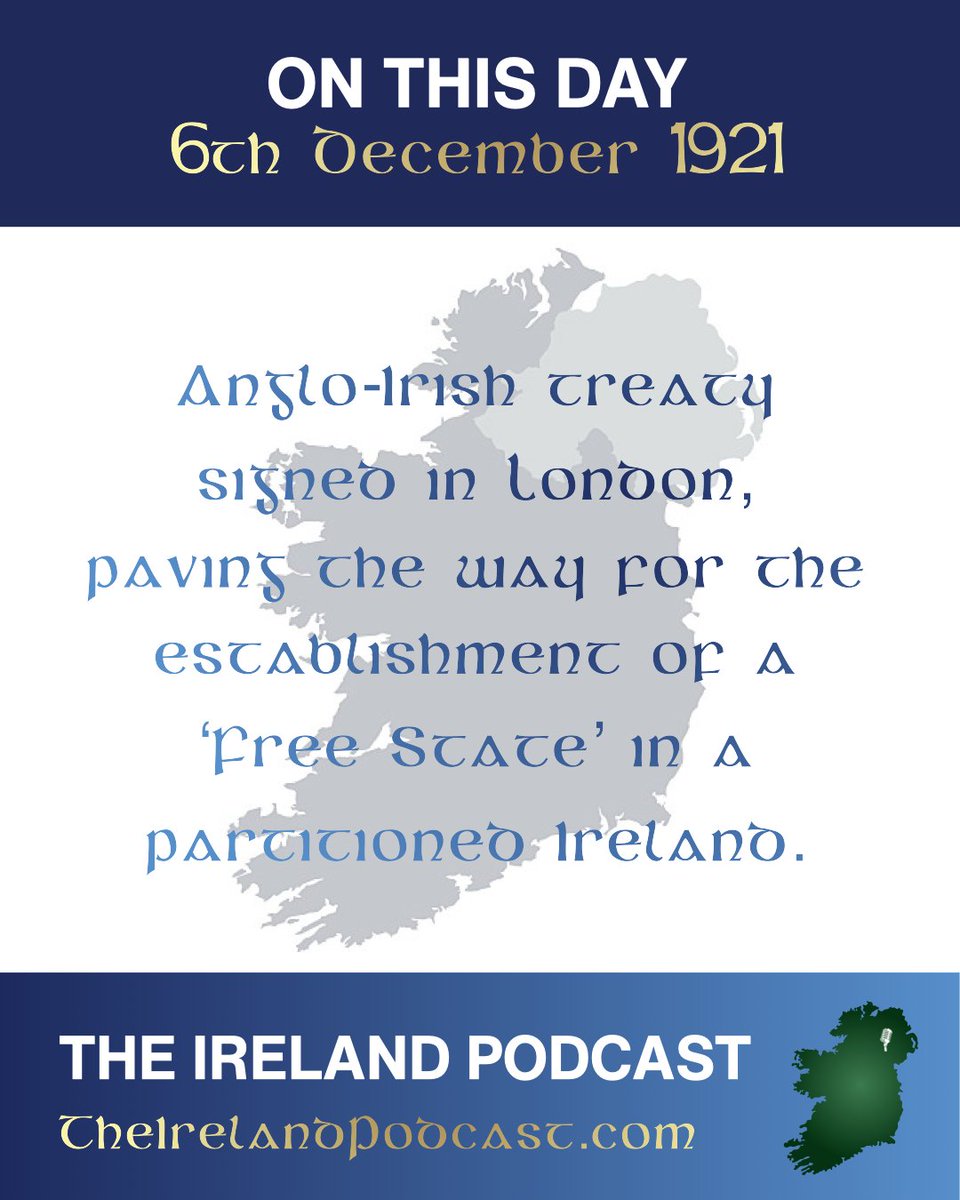 theirelandpod's tweet image. 6 Dec

#IrishHistory #OnThisDay #IrishEvents #HistoryIreland #IrishPolitics #6December