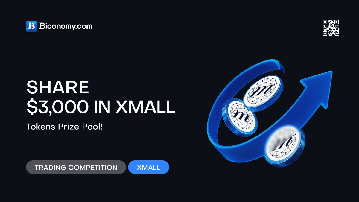 BiconomyCom's tweet photo. 🚀 #cryptomall token Trading Competition, Share $3,000 in $XMALL! 🚀
Dear https://t.co/egaqT81Snr users,
To give back to our global community, we are excited to announce the #cryptomall token Trading Competition with a total prize pool of up to $3,000 #XMALL!💎
📅Activity time: 12/7/2025 00:00 – 12/17/2025 00:00 (UTC)
💎 Trade to share $3,000 in $XMALL 🔥
1st Place $1100 XMALL
2nd Place $600 XMALL
3rd Place $300 XMALL
4th-20th Place Share $500 XMALL proportionally
Participation Reward Share $500 XMALL proportionally
Full details👉 https://t.co/GcbfLOSMVD
#BiconomyCom #BIT #Crypto #Blockchain #Trading #cryptomarket #cryptocurrency #cryptonews #cryptocurrencynews #cryptocurrencies #web3 #cryptotrading
