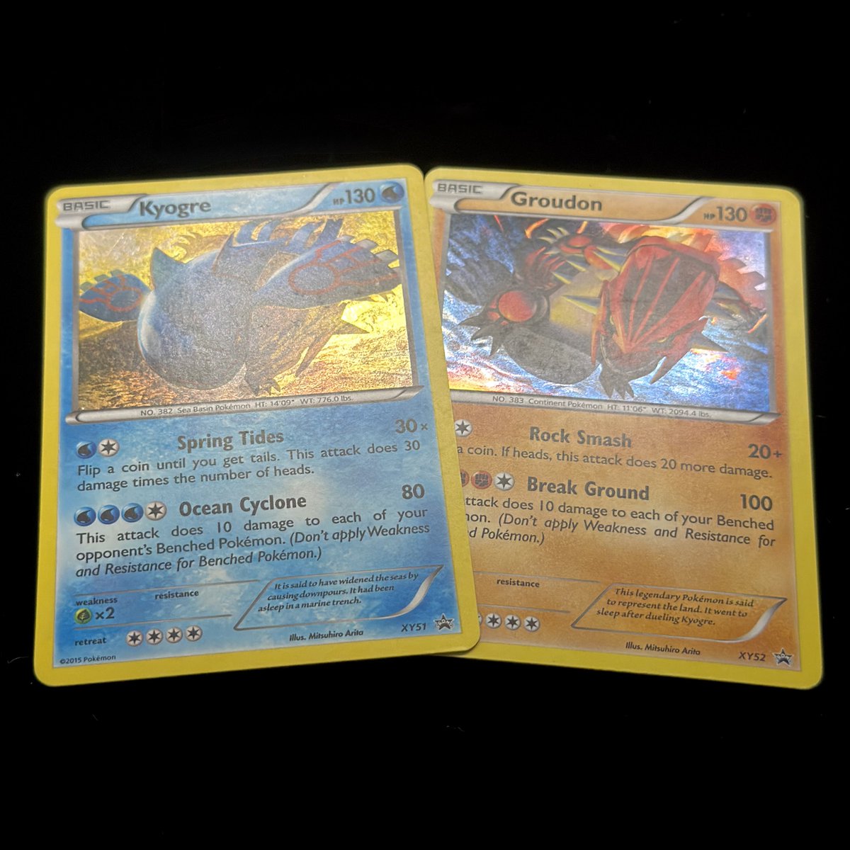 本日のエラーカード】 《カイオーガ & グラードン》 ホロ入れ違い