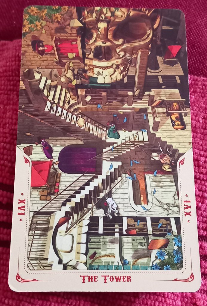 mysticjames1111's tweet image. 06/12/25
The #Tower
Santa Muerte #Tarot 
⋆⁺₊ ⋆⁺₊⋆
Your life is being reorganised, rearranged and redecorated in a very uncomfortable way. 
If you just go with the flow of this life change, you'll lessen the impact of this shake-up.
⋆⁺₊⋆ ⁺₊⋆