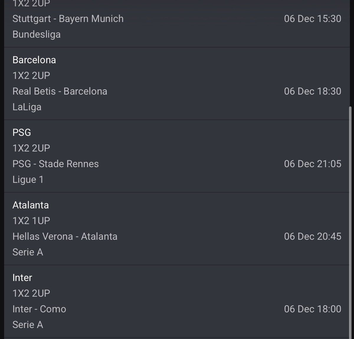 Weekend ⚽️ on Bet9ja

3RRJYMT: 20 odds
3RRTDXP: 50 odds
3RRYZGB: 200 odds

#Bet9jaCode